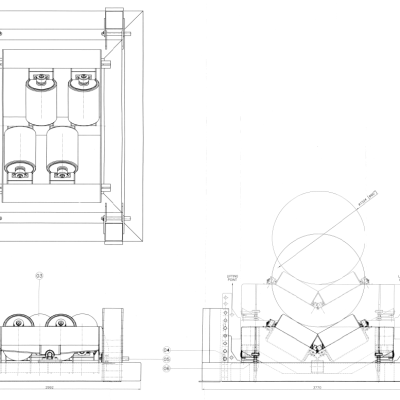V-roller swivel rollers-2