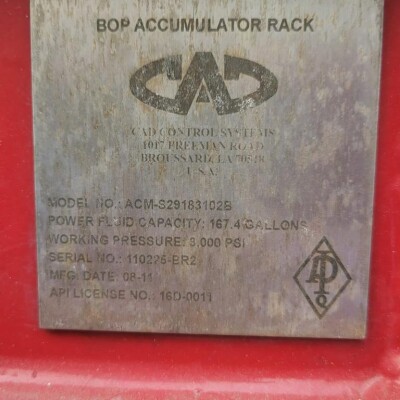 CAD BOP ACCUMULATOR UNIT-4
