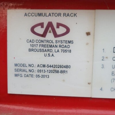 CAD BOP ACCUMULATOR UNIT-6