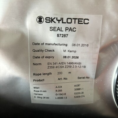 Skylotec Rescue Seal Pac - 200 meters - expiry August 2026