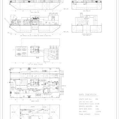Diving Barge (25m x 15m x 3.5m) w/ moonpool-3
