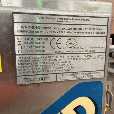 Turner Design TD-4100XD Oil in Water Monitor 2010-4