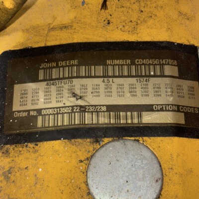 John Deere 4045TFU70 Diesel Engine (4.5L, 60.5 kW)-3