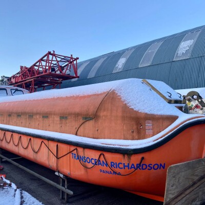 75 persons Life boats including davit