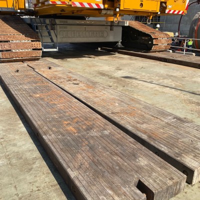 Crane mats from bamboo composite