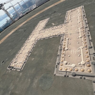 Helideck for Sikorsky S61 or S92-3