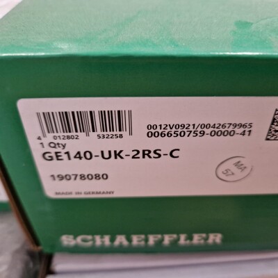 SCHAEFFLER RADIAL SPHERICAL PLAIN BEARING: GE140-UK-2RS-C #F