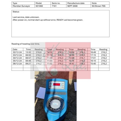 Meridian Gyrocompass Surveyor and Standard type S G Brown.-3